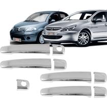 Kit Aplique Cromado Da MaÇAneta C3 Peugeot 307 01 02 03 A 12