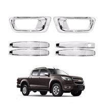 Kit Aplique Cromado Maçaneta Milha Chevrolet S10 2012 À 2016