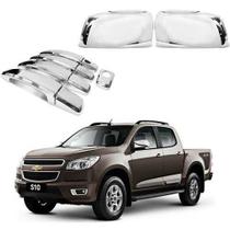 Kit Aplique Cromado Maçaneta Retrovisor Chevrolet S10 2015