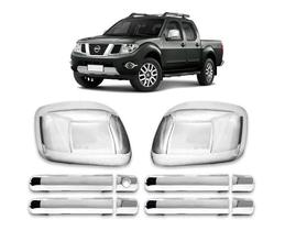 Kit Aplique Cromado Maçaneta Retrovisor Nissan Frontier 2013 Kit Aplique Cromado Maçaneta Retrovisor Nissan Frontier 2013