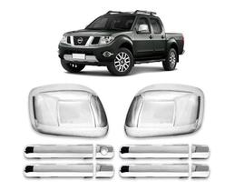 Kit Aplique Cromado Maçaneta Retrovisor Nissan Frontier 2014