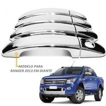 Kit Aplique Cromado Maçaneta Retrovisor Traseira Ranger 2016