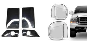Kit Aplique Cromado Maçanetas e Retrovisores F-250