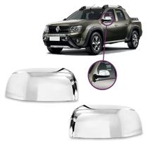 Kit Aplique Cromado Par De Retrovisores Duster / Oroch 2015 a 2021