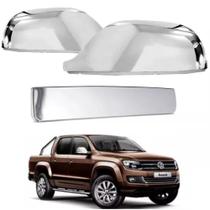 Kit Aplique Cromado Retrovisor + Maçaneta Traseira Amarok