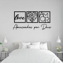 Kit Aplique Decorativo Love Quadro Decoração de Parede em MDF Kit Aplique Decorativo Love Quadro Decoração de Parede em MDF