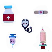 Kit Aplique Emborrachado 20 Und Sortidos Tema Emfermagem