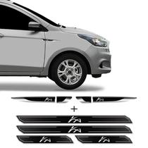 Kit Aplique Lateral Ka Novo Hatch Sedan + Soleira Protetora Kit Aplique Lateral Ka Novo Hatch Sedan + Soleira Protetora