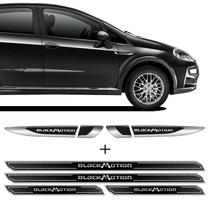 Kit Aplique Lateral Punto Blackmotion + Soleira Protetora