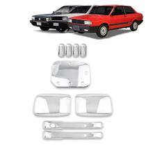 Kit Aplique Maçaneta+Aplique Par Retro+Tampa Comb. Voyage/Parati/Santana G1 1988 a 1994