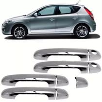 Kit Aplique Maçaneta Cromada Hyundai I30 2009 até 2012 Kit Aplique Maçaneta Cromada Hyundai I30 2009 até 2012