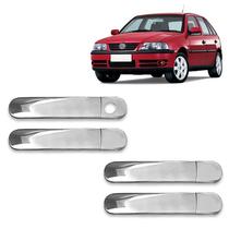 Kit Aplique Maçaneta Gol Parati G3 G4 1999 a 2014 4 Portas Kit Aplique Maçaneta Gol Parati G3 G4 1999 a 2014 4 Portas