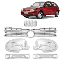 Kit Aplique Maçaneta+Par Retro+Grade Diant+Tampa de Válvula de Pneu Parati/Gol/Saveiro G2 1995-1999 Kit Aplique Maçaneta+Par Retro+Grade Diant+Tampa de Válvula de Pneu Parati/Gol/Saveiro G2 1995-1999
