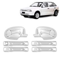 Kit Aplique Maçaneta+Retrovisor Gol/Parati/Saveiro G2 1995 - 1999 - 4 portas
