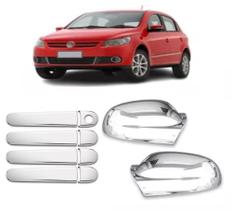 Kit Aplique Maçaneta + Retrovisor (S/pisca)Gol 13 até 22 Fox 10 até 20 Golf 12 até 13