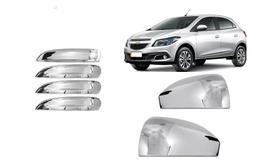 Kit Aplique Maçaneta + Retrovisores Ônix 13/19