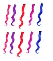 Kit Aplique Mecha Tic Tac Cacheada 10 Cores - 50Cm De Fibra Kit Aplique Mecha Tic Tac Cacheada 10 Cores - 50Cm De Fibra