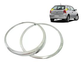 Kit Aplique Moldura Aro Cromado Lanterna Gol G4 2006 À 2013