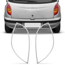 Kit Aplique Moldura Cromado Lanterna Traseira Celta 2000 a 2005 Dupla Face - Serauto