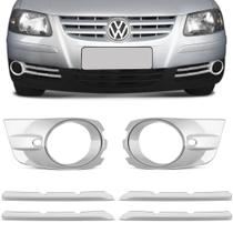 Kit Aplique Moldura do Milha Gol Parati G4 06 a 13 Saveiro G4 06 a 10 Cromado - Nk Brasil