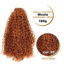 Kit Aplique Rabo De Cavalo Bio Fibra Gel Modelador 70G Escova Baby Hair