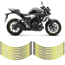 Kit Apliques Amarelo Roda Yamaha Mt-03 Frisos Refletivo Kit Apliques Amarelo Roda Yamaha Mt-03 Frisos Refletivo