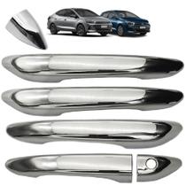 Kit Apliques Cromados Maçaneta Hb20 Hb20s 2020 a 2024 Kit Apliques Cromados Maçaneta Hb20 Hb20s 2020 a 2024