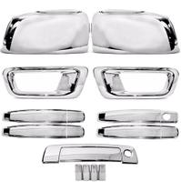 Kit Apliques Cromados Maçanetas Par Retrovisor Tampa Válvula Farol Auxiliar S10 2012 a 2016