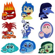 Kit Apliques Emoções Divertidamente 9pçs Artesanato Colagem Kit Apliques Emoções Divertidamente 9pçs Artesanato Colagem