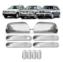 Kit Apliques Maçanetas Par Apliques Retrovisores Gol 2000 2001 2002 2003 2004 2005 Kit Cromado