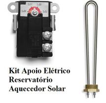 Kit apoio elétrico aquecedor Solar com termostato de encosto e resistência 3000 W - Unisol