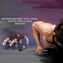 Kit Apoio Para Flexão Gold Sports Power II - em Ferro Galvanizado - 2 unidades