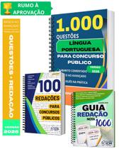 Kit Apostila 1000 Questões Língua Portuguesa 2026 Ensino Médio e Guia de Redação 100 Redações para Concursos Públicos Kit Apostila 1000 Questões Língua Portuguesa 2026 Ensino Médio e Guia de Redação 100 Redações para Concursos Públicos