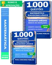 Kit Apostila 2000 Questões Matemática Ensino Fundamenta e Médio 2026 Completo Atualizado Concurso Público Kit Apostila 2000 Questões Matemática Ensino Fundamenta e Médio 2026 Completo Atualizado Concurso Público
