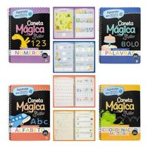 Kit Aprenda Em Casa Eu Escrevo! Com Caneta Magica: Alfabeto + Coordenacao Motora + Numeros + Primeir Kit Aprenda Em Casa Eu Escrevo! Com Caneta Magica: Alfabeto + Coordenacao Motora + Numeros + Primeir