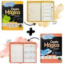Kit Aprenda em Casa Eu Escrevo! com Caneta Mágica: Coordenação Motora + Alfabeto Escrita e Desenvolvimento Infantil Kit Aprenda em Casa Eu Escrevo! com Caneta Mágica: Coordenação Motora + Alfabeto Escrita e Desenvolvimento Infantil