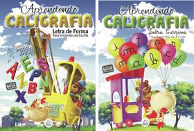 Kit Aprendendo Caligrafia - Forma e Cursiva - Para Iniciantes da escrita 2 Vol.