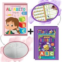 Kit Aprendendo o ABC Livro Tradicional + Livro com Caneta Mágica