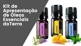 Kit apresentação Óleos essencias 1 Lavanda 5ML + 1 Peppermint 5ML + 1 Lemon 5ML Mais vendido