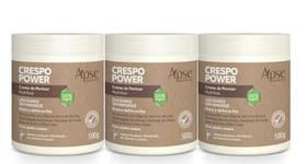 Kit Apse 3 Cremes de Pentear Crespo Power Finalizador Vegano