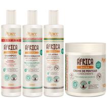 Kit Apse África Baobá Shampoo + Condicionador + Gelatina + Creme De Pentear Completo Profissional