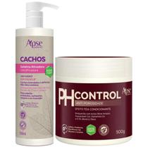 Kit Apse Cachos Anti Porosidade Gelatina Ativadora De Cachos Grande + Mascara Ph Control 500g Kit Apse Cachos Anti Porosidade Gelatina Ativadora De Cachos Grande + Mascara Ph Control 500g