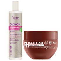 Kit Apse Cachos Anti Porosidade Gelatina Ativadora De Cachos + Mascara Ph Control 280g