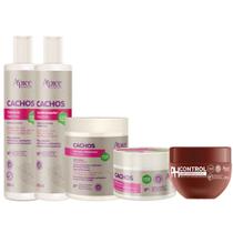Kit Apse Cachos Sh + Cond + Mascara + Ativador + PH Control Cachos Profissional Completo