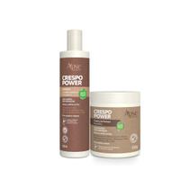 Kit Apse Creme de Pentear 500g e Gelatina Ativadora 300ml Crespo Power para Cabelos Crespos Ondulados Encaracolados Cacheados e Ressecados - Apse Cosméticos