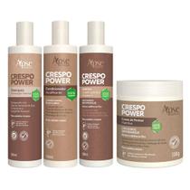 Kit Apse Crespo Power Shampoo Condicionador Gelatina Creme - SOUL POWER