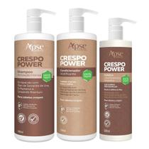 Kit Apse Crespo Shampoo e Condicionador 1l + Gelatina 500ml