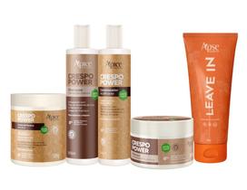 Kit Apse Tratamento Crespo com Leave In 5 itens