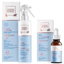 Kit Aqua Sérum e Blend Repair Sensy Trat Cães e Gatos Óleos Multifuncionais - Centagro Pet