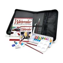 Kit Aquarela com Pasta de Transporte C/23 Pçs Kit Aquarela com Pasta de Transporte C/23 Pçs